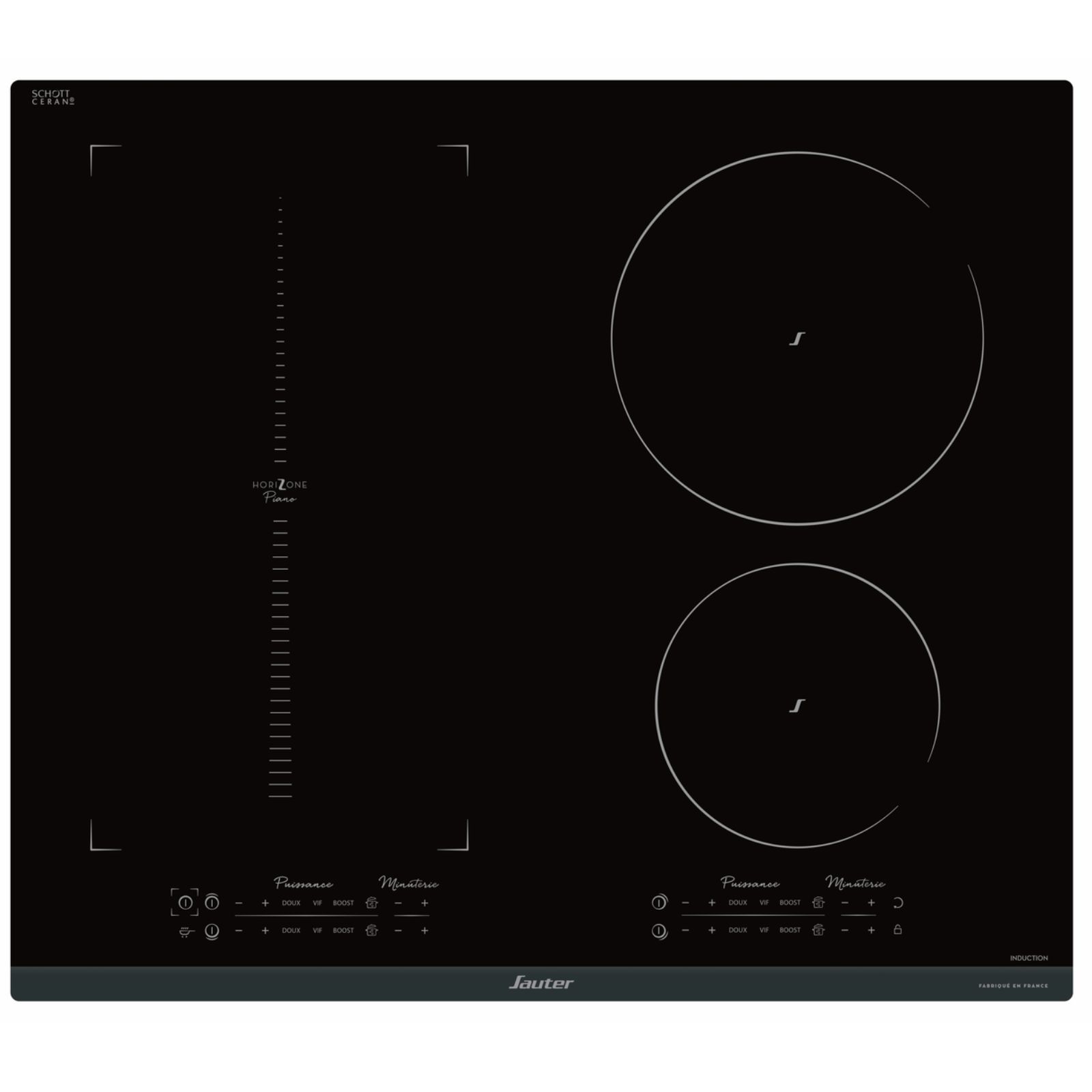 Table induction sti1648bp noir Sauter