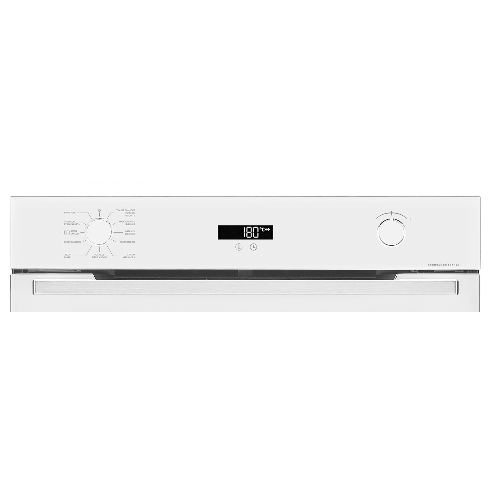 Four Sauter SOP6214LW - Four - encastrable - niche - largeur : 56 cm -  profondeur : 55 cm - hauteur : 58.5 cm - avec système auto-nettoyant -  classe A+ - blanc