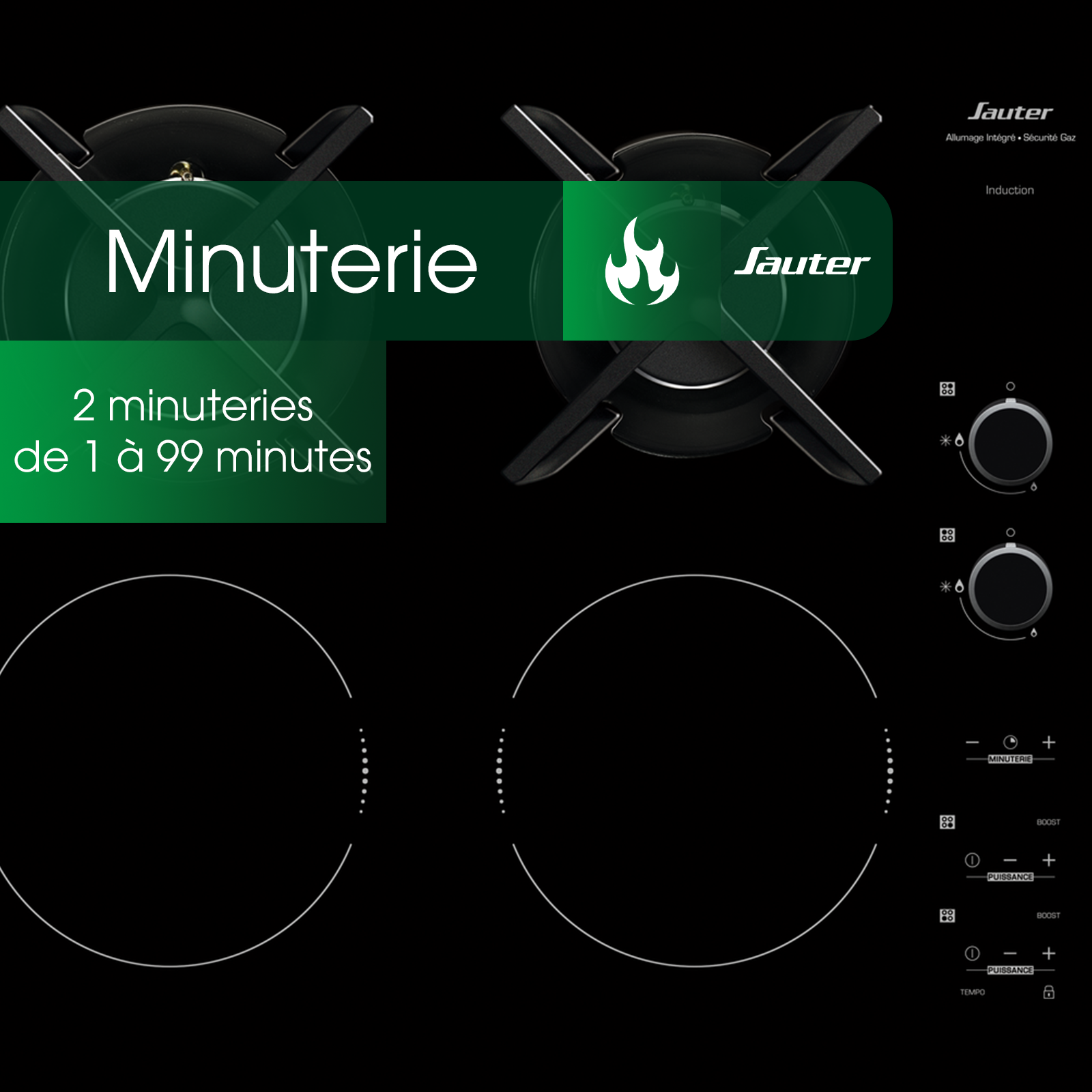 Les plaques de cuisson SPI6414BM - Sauter électroménager