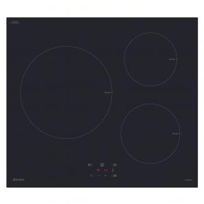 SAUTER Plaque de cuisson induction 3 foyers 4000W noir