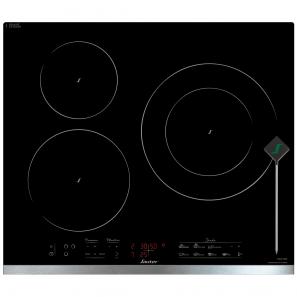 Domino Induction Encastrable - 2 Feux - 3600W - Noir - Plaque